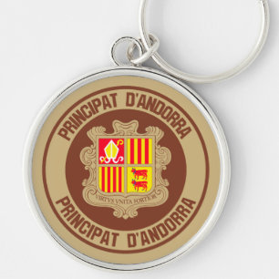 Llavero Emblema Redondo de Andorra