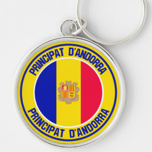 Llavero Emblema Redondo de Andorra