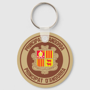 Llavero Emblema Redondo de Andorra