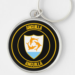Llavero Emblema redondo de Anguila