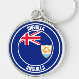 Llavero Emblema Redondo de Anguilla