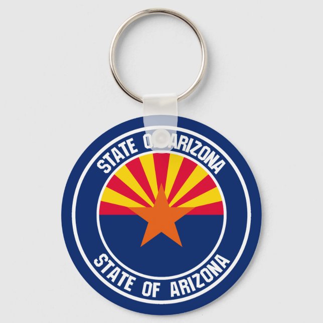 Llavero Emblema redondo de Arizona (Anverso)