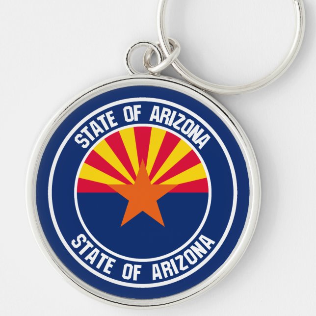 Llavero Emblema redondo de Arizona (Frente)