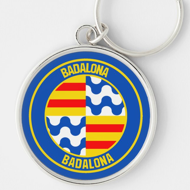 Llavero Emblema redondo de Badalona (Frente)