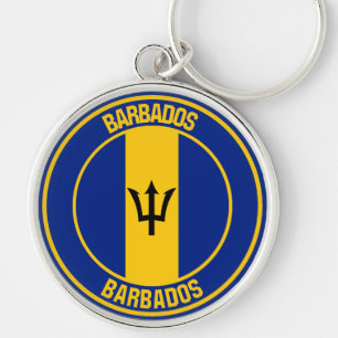 Llavero Emblema redondo de Barbados