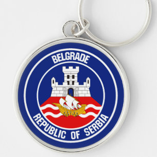 Llavero Emblema redondo de Belgrado