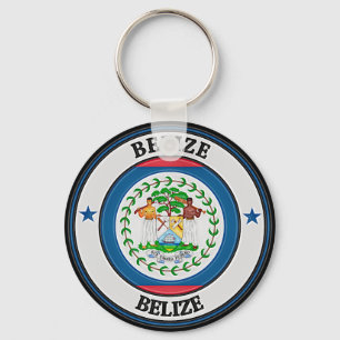 Llavero Emblema redondo de Belice