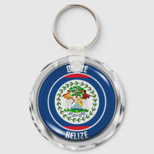 Llavero Emblema redondo de Belice
