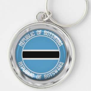 Llavero Emblema Redondo de Botsuana