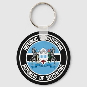 Llavero Emblema redondo de Botsuana