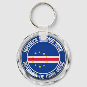 Llavero Emblema redondo de Cabo Verde