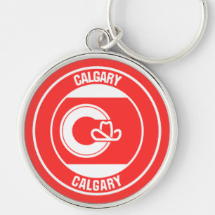 Llavero Emblema redondo de Calgary Columbia