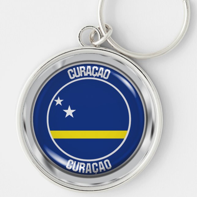 Llavero Emblema redondo de Curazao (Frente)