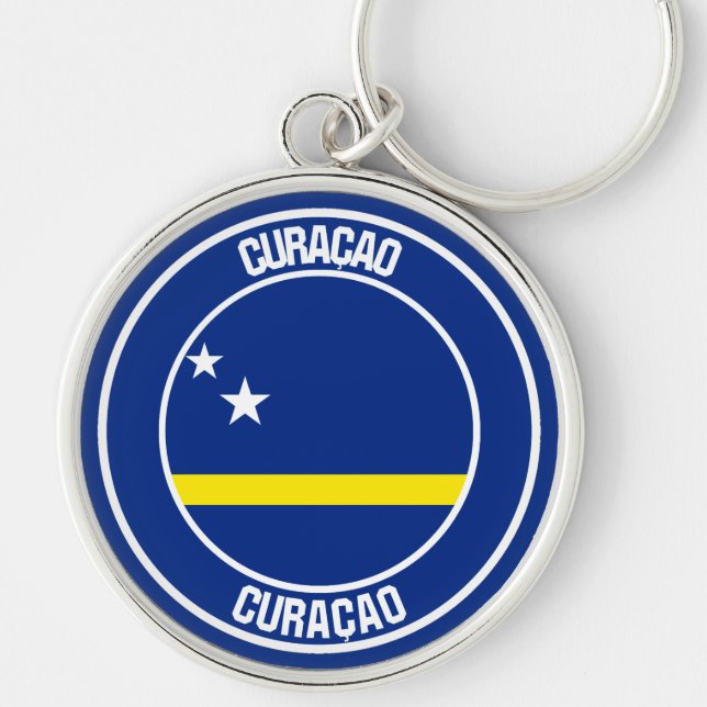 Llavero Emblema redondo de Curazao (Frente)