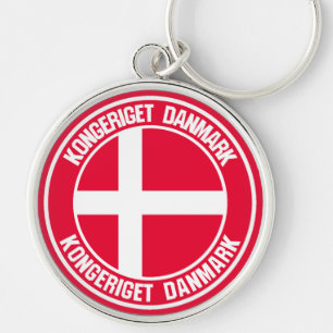 Llavero Emblema Redondo de Dinamarca