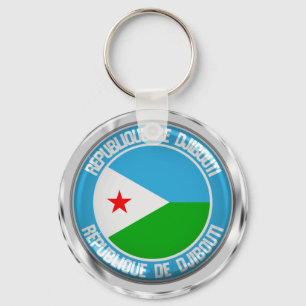 Llavero Emblema redondo de Djibouti