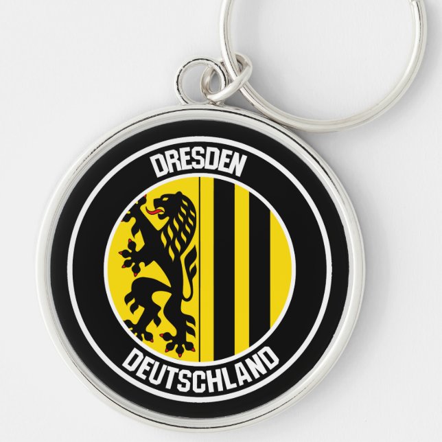 Llavero Emblema redondo de Dresden (Frente)