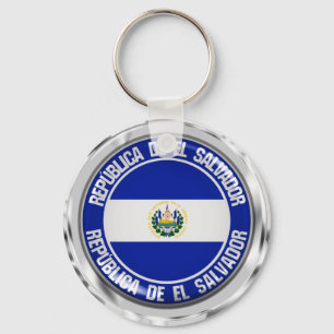 Llavero Emblema redondo de El Salvador