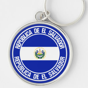 Llavero Emblema redondo de El Salvador