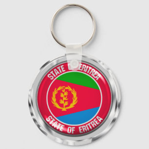 Llavero Emblema redondo de Eritrea