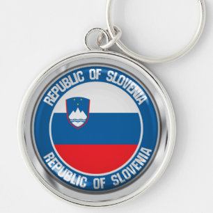 Llavero Emblema Redondo de Eslovenia