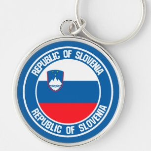Llavero Emblema redondo de Eslovenia