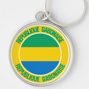 Llavero Emblema redondo de Gabón