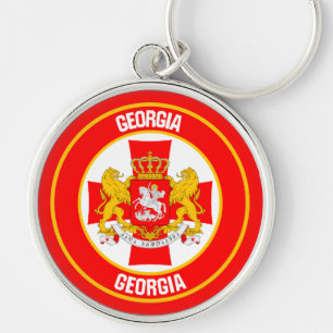 Llavero Emblema Redondo de Georgia