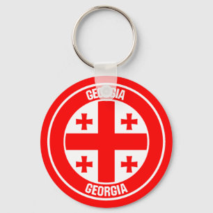 Llavero Emblema redondo de Georgia