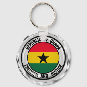 Llavero Emblema redondo de Ghana