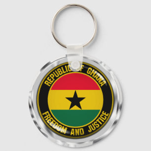 Llavero Emblema redondo de Ghana