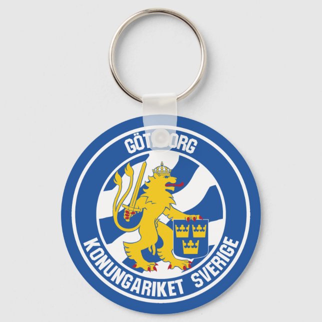 Llavero Emblema Redondo de Gotemburgo (Anverso)