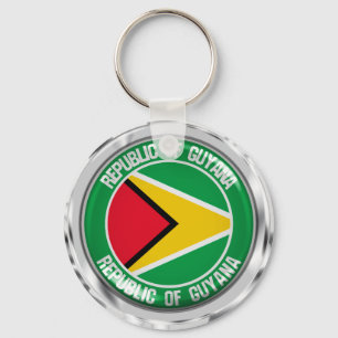 Llavero Emblema redondo de Guyana