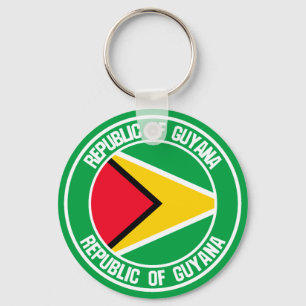 Llavero Emblema redondo de Guyana