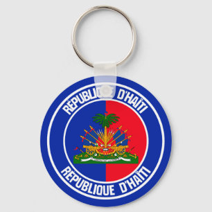 Llavero Emblema Redondo de Haití