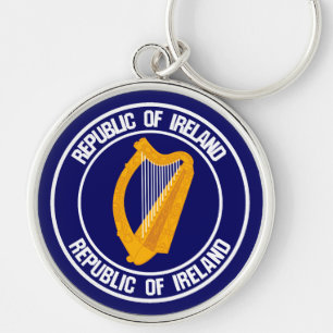 Llavero Emblema redondo de Irlanda