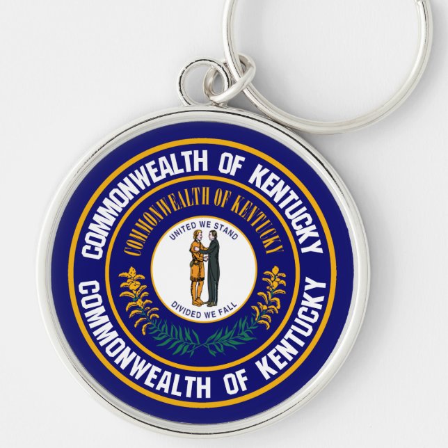 Llavero Emblema redondo de Kentucky (Frente)