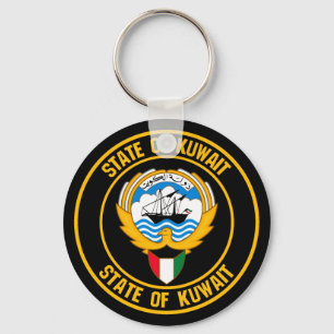 Llavero Emblema redondo de Kuwait