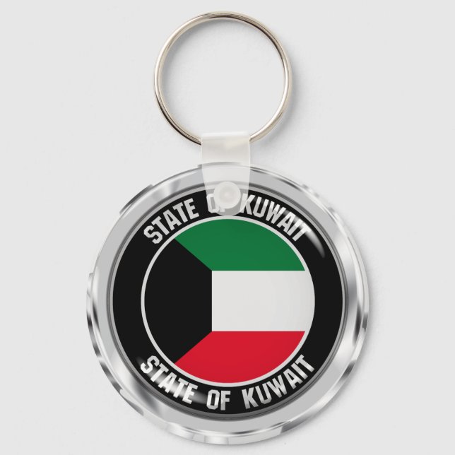 Llavero Emblema redondo de Kuwait (Anverso)