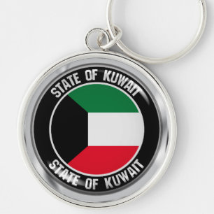 Llavero Emblema redondo de Kuwait