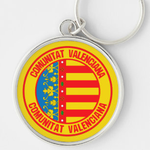Llavero Emblema Redondo de la Comunidad Valenciana