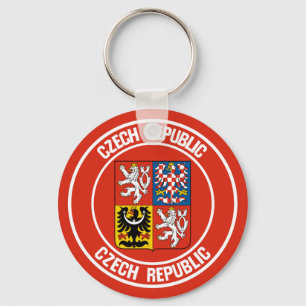 Llavero Emblema redondo de la República Checa