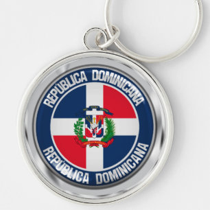 Llavero Emblema redondo de la República Dominicana