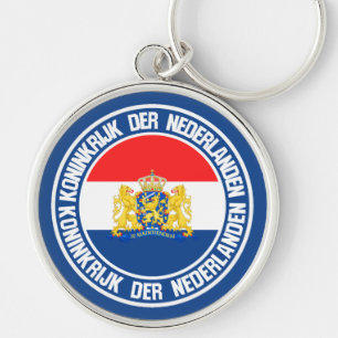Llavero Emblema redondo de los Países Bajos