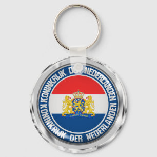 Llavero Emblema redondo de los Países Bajos