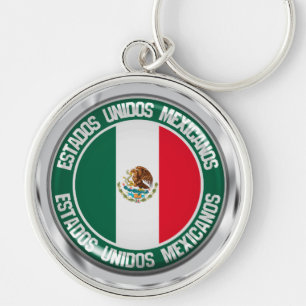 Llavero Emblema redondo de México