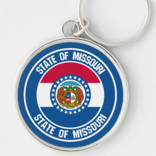 Llavero Emblema redondo de Misuri