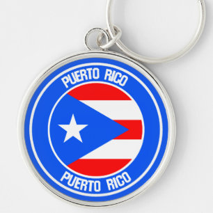 Llavero Emblema Redondo de Puerto Rico