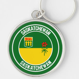Llavero Emblema Redondo de Saskatchewan