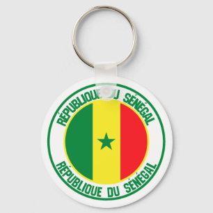 Llavero Emblema redondo de Senegal